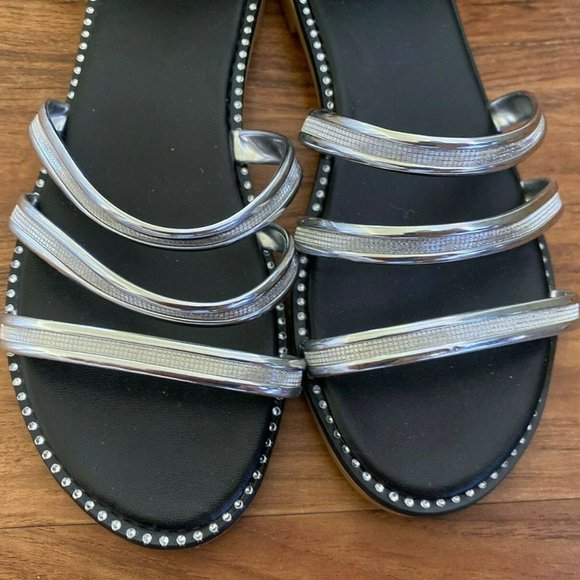 Womens Shoes Strappy‎ Sandals Size 5 Ladies Flats - Picture 5 of 8